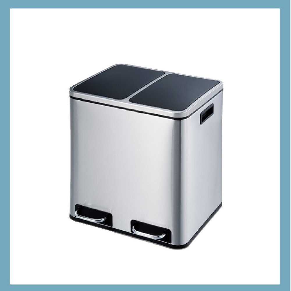 Stainless Steel Doble Trash Can (30 Liters/7.9 gal)